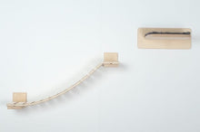 Kletter-Set: Hängebrücke und Liegeplatte Aufstiegshilfe