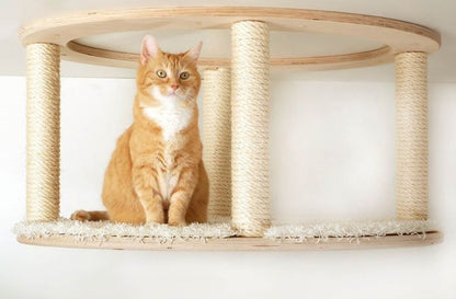 Kletter-Set: Hängebrücke Premium + Katzenhimmel lang incl Sisal