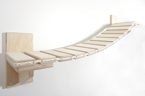 Kletter-Set: Hängebrücke und Liegeplatte Aufstiegshilfe
